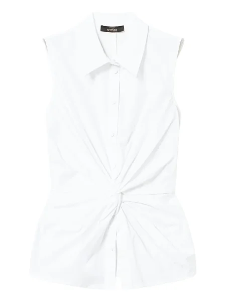 Cămașă Twinset fără mâneci alb