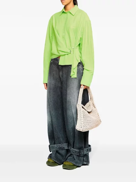 Cămașă Jw Anderson drapată verde