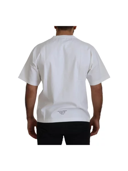 Koszulka Dolce And Gabbana klasyczna z logo biała