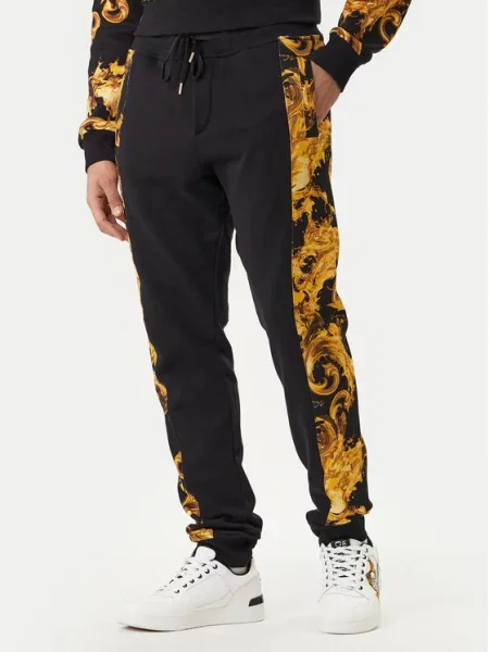 Versace Jeans Couture Παντελόνι φόρμας μαύρο