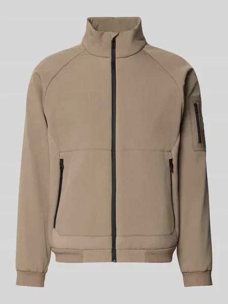 Kurtka w kroju regular fit z z elementami ze sztruksu i polaru Boss Green