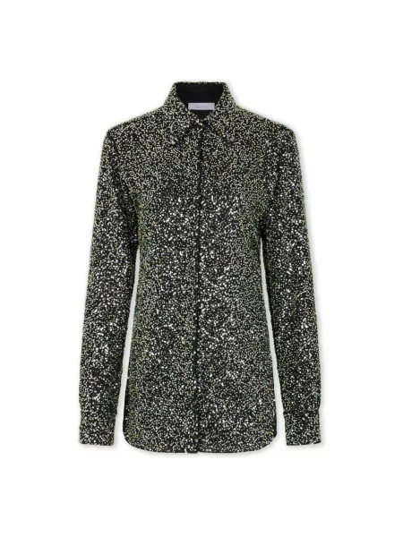 Koszula Rabanne z cekinami czarna
