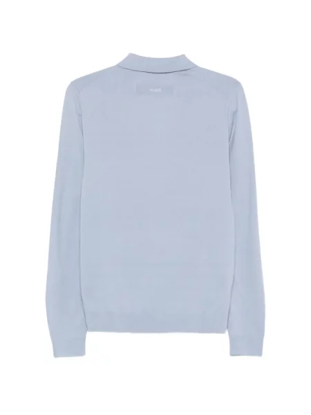 Polo Boss lung albastru