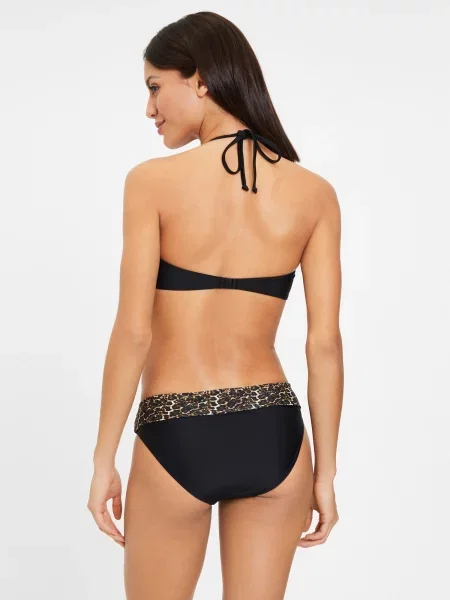 LASCANA Bikini zgornji del Adele kit / rjava / temno rjava črna