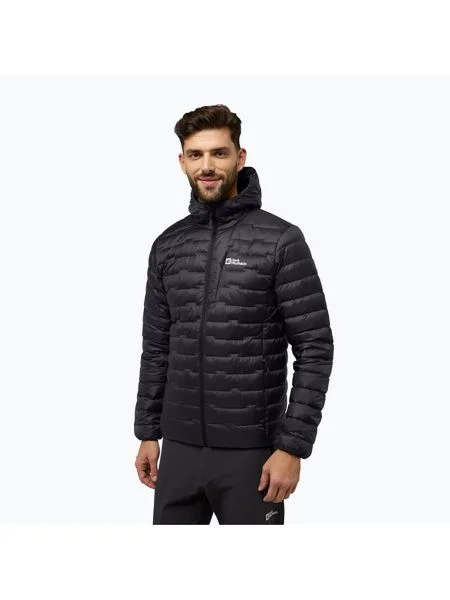 Geacă cu puf pentru bărbați Jack Wolfskin Passamani Down Hoody phantom