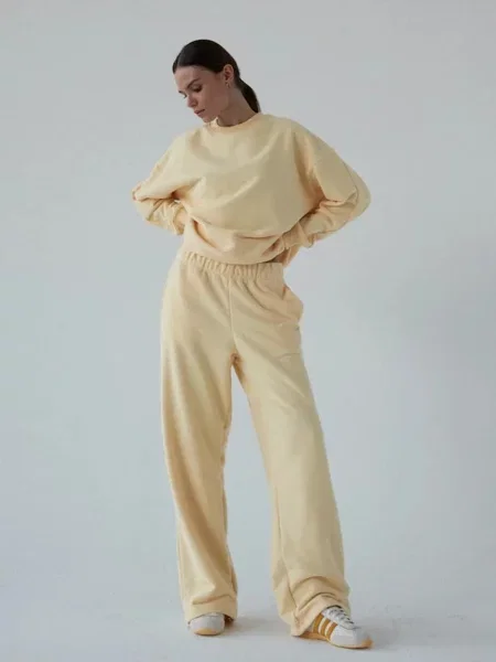 Muuv. bluza z bawełną LE PUMP żółta
