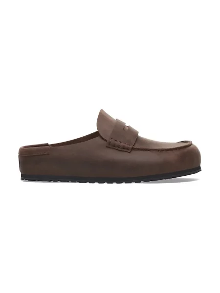 BIRKENSTOCK Saboți Naples Wrapped închis maro