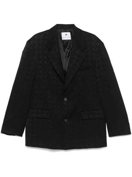 Sacou Marine Serre din jacard negru