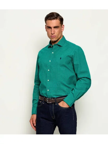 POLO RALPH LAUREN Cămașă | Custom fit verde