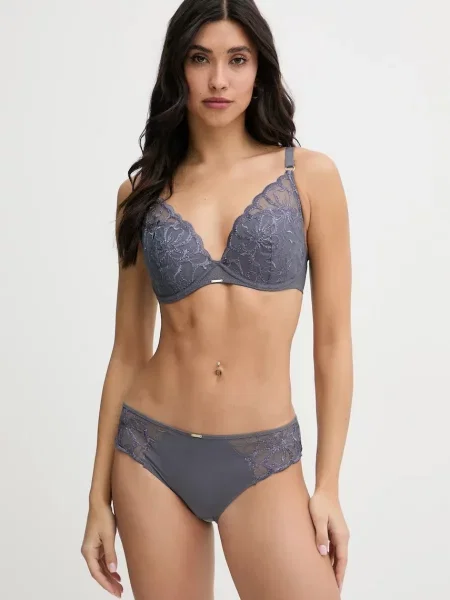 Nohavičky Chantelle FLEURS sivá