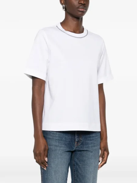 Tricou Brunello Cucinelli alb