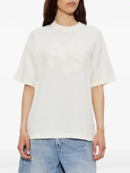 Tricou Allsaints cu aplicații alb
