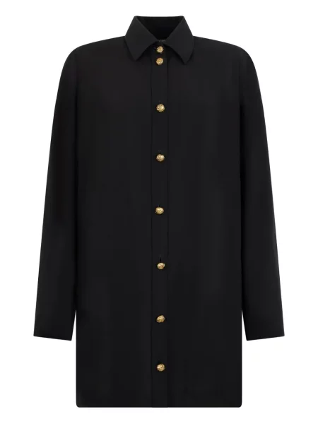 Rochie tip cămașă Roberto Cavalli de costum negru