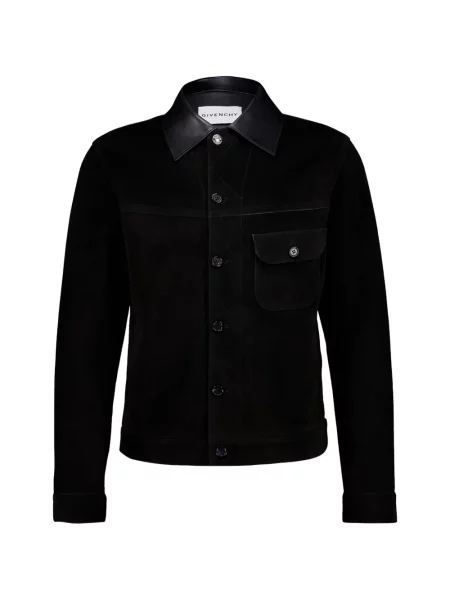 Geacă Givenchy din piele de căprioară negru