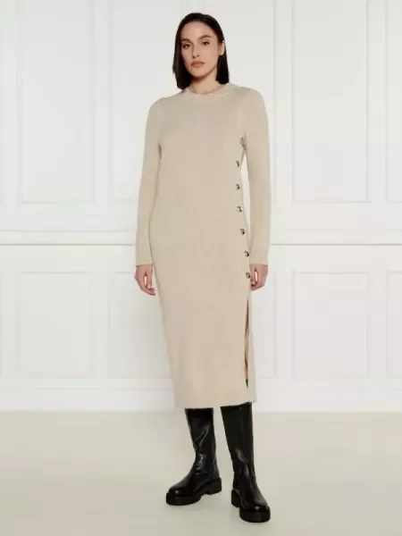 Ba&sh De lână rochie DOREE bej