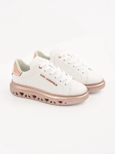 Sneakersy Karl Lagerfeld skórzane białe