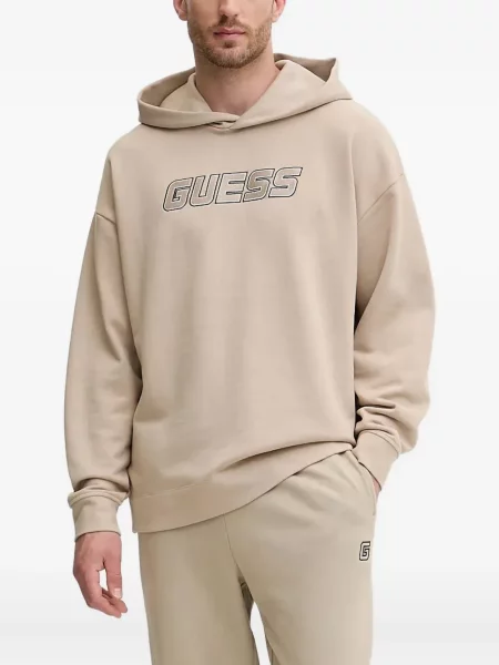 Суичър с качулка Guess с автограф