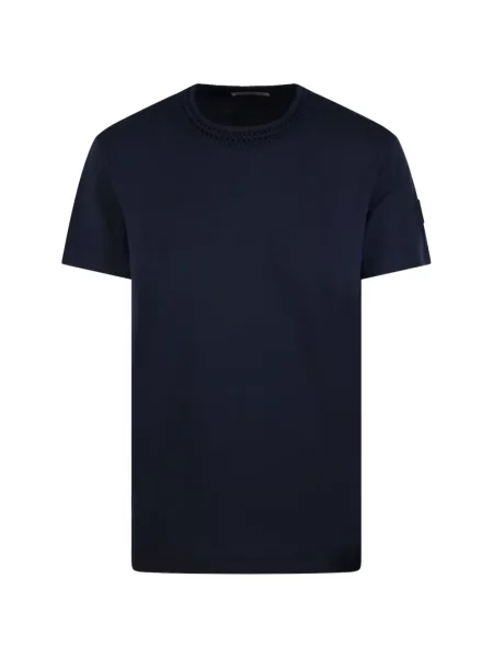 Tricou Moncler tricotate albastru