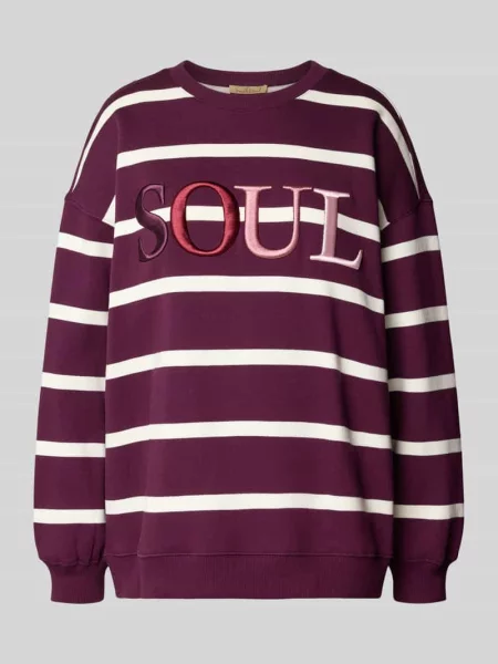 Bluza o kroju oversized z mieszanki bawełny z wyhaftowanym logo Smith And Soul