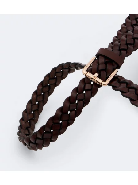 Cu centură curea Max Mara din piele maro