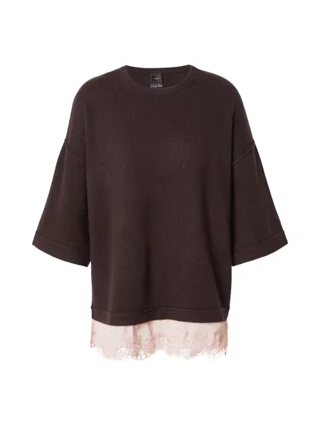 PINKO Pulover ROTTERDAM ciocolatiu roz