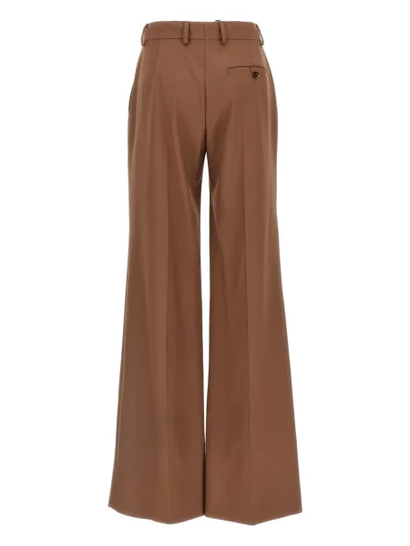 Pantaloni Stella Mccartney plisate maro