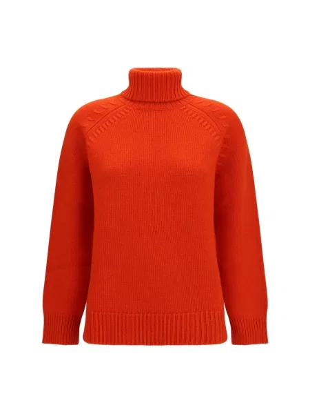 Sweter z golfem Parosh czerwony