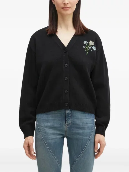 Cardigan Kenzo cu model floral negru