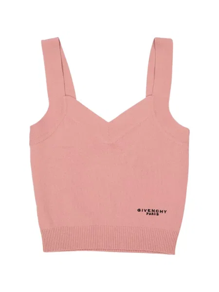 Top Givenchy cu decolteu în V roz