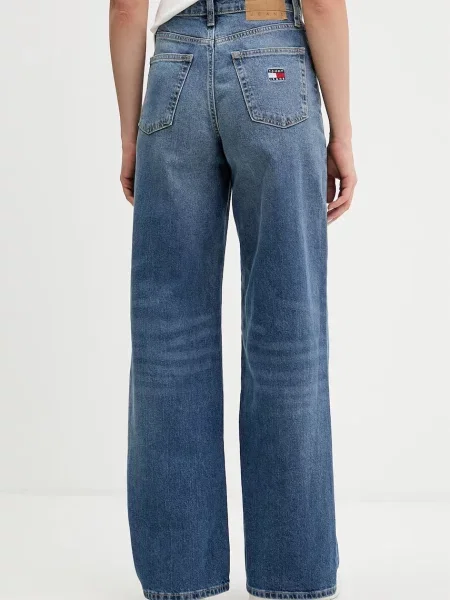 Tommy Jeans jeansy wide leg niebieskie