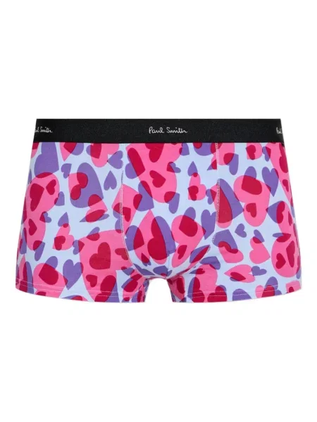Boxeri Paul Smith cu imagine cu motiv cu inimi albastru