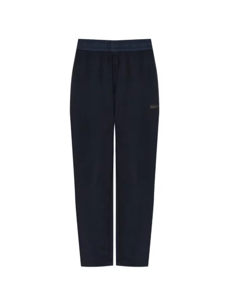 Pantaloni Moncler alergare cu autograf albastru
