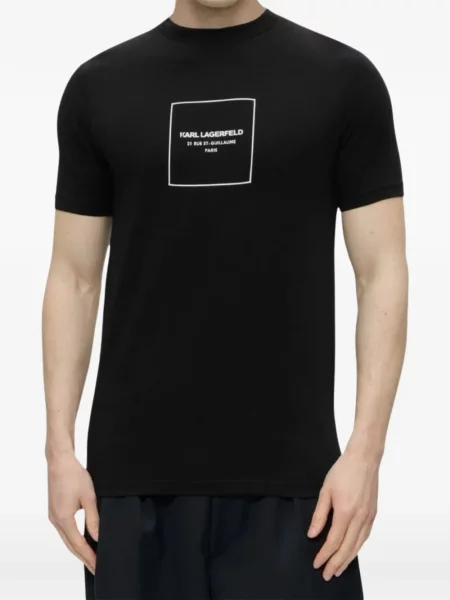 Tricou Karl Lagerfeld cu imagine negru