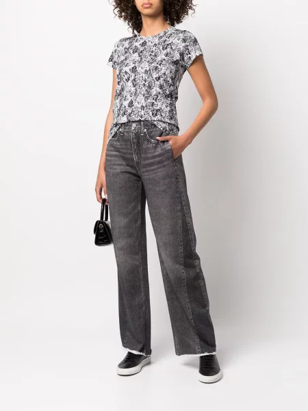 Marškinėliai Rag & Bone juoda