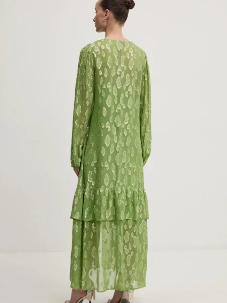 Сукня Never Fully Dressed maxi розкльошена зелений