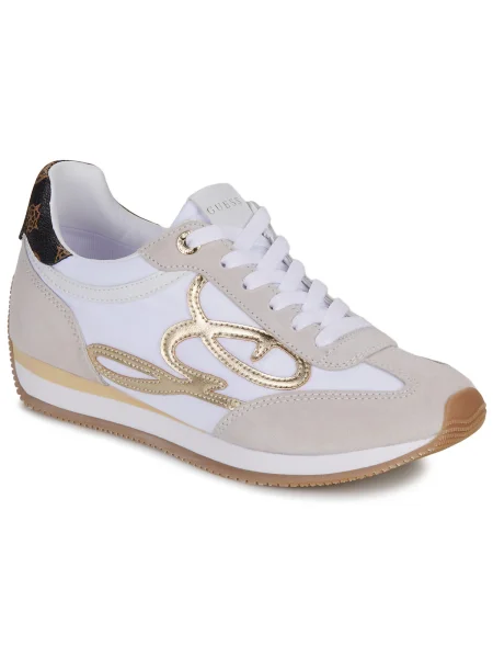 Sneakerși Guess alb