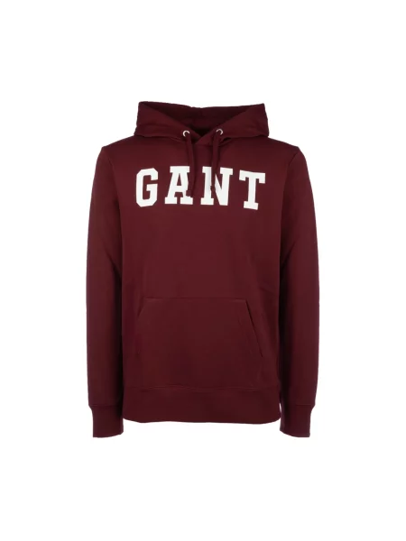 Bluza z kapturem Gant z kapturem czerwona