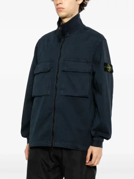 Geacă Stone Island cu strasuri albastru