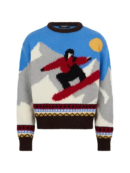 Sweter Dsquared2 niebieski
