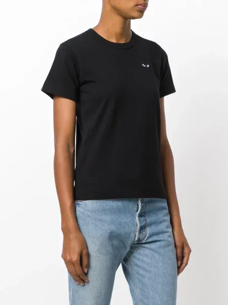 Koszulka Comme Des Garcons Play w serca czarna