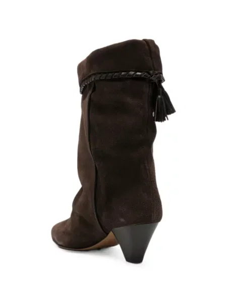 Botine Isabel Marant țesuți maro