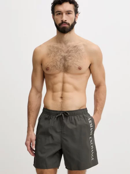 Armani Exchange szorty kąpielowe zielone