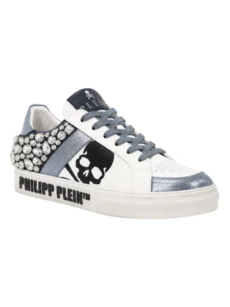 Sneakersy Philipp Plein skórzane białe