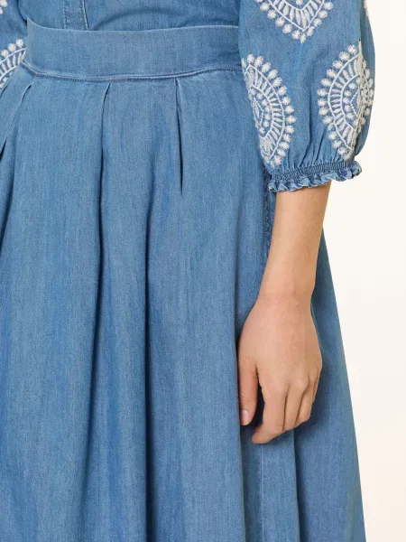 More & More Spódnica Jeansowa blau biała