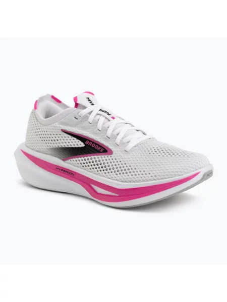 Încălțăminte de alergare pentru femei Brooks Hyperion 3 white/luminary/cyber pink alb