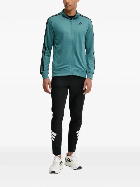 Prugaste teretana kratke hlače Adidas s printom plava