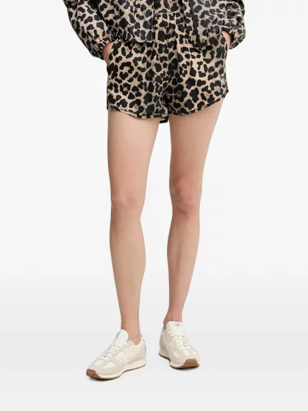Pantaloni scurți P.e Nation cu imagine cu model leopard