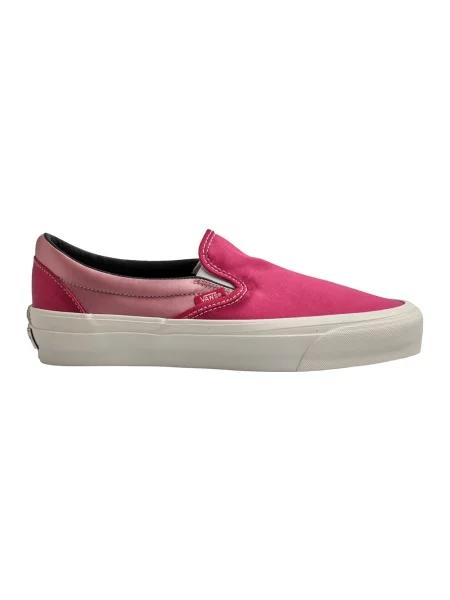 Satynowe sneakersy Vans Old Skool wsuwane różowe