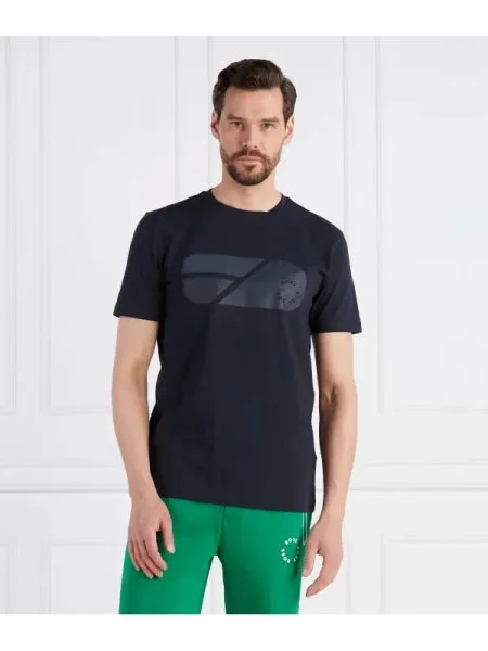 BOSS GREEN Póló Tee 9 | stretch kék