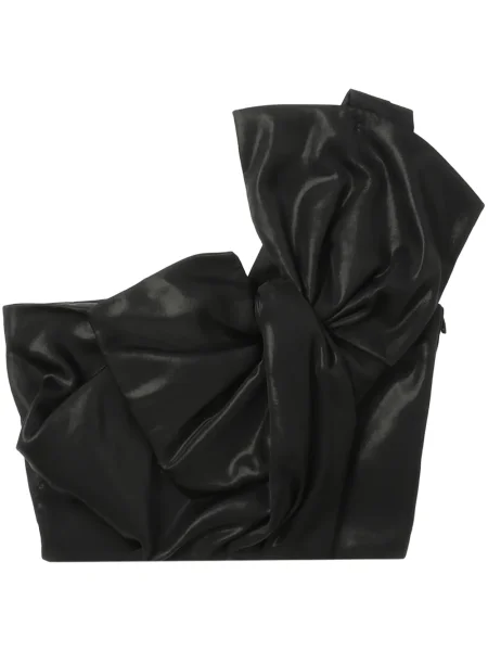 Top Juun.j na jednym ramieniu czarny